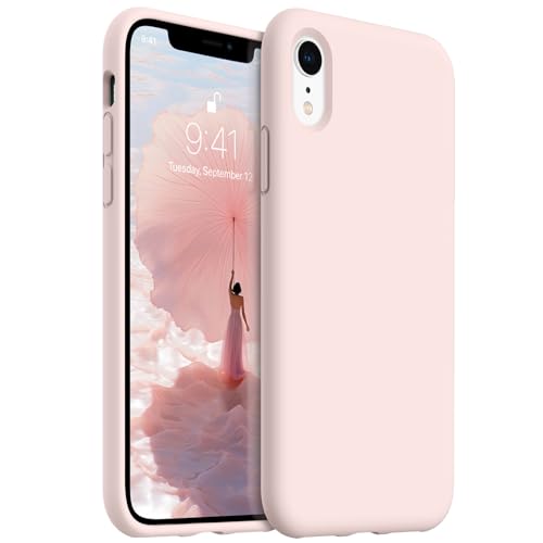 AOTESIER Shockproof for iPhone XR Phone Case, [Military Drop Protection] [Food Grade Silicone] Protective Case with Soft Anti-Scratch Lining, Camera & Screen Protection, 6.1inch, Chalk Pink