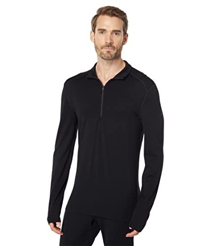 Icebreaker Mens 260 Tech LS Half Zip t-shirt en pure laine mérinos premium homme