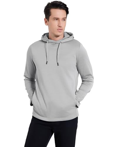 Men's Hoodie Golf Fleece Hooded Sweatshirts Long Sleeve UPF 50+ Dry Fit Lightweight Hoodie Pullover with Pocket2