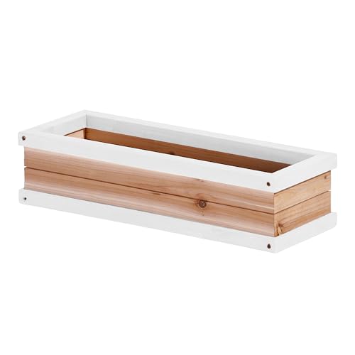 Bac à fleurs AXI marron et blanc pour maison enfant