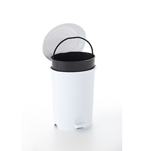 Pattumiera A Pedale 50 Litri Argento - Cestino Metallico Con Coperchio Soft-close, Secchio Interno Estraibile - Foto 4