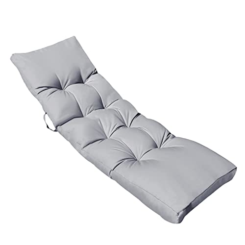 Linxor - Coussin matelassé pour Bain de Soleil, transat - 185 x 55 cm - 6 Coloris