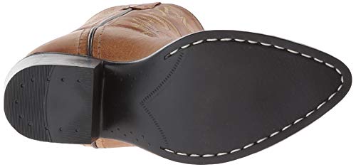 Old West Kids Boots Unisex-Child J Toe Leather Embroidered Western Boots, Tan Canyon (Little Kid), 2.5 US4