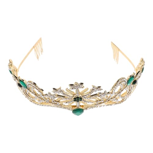 ERINGOGO Corona Nupcial Brillante con Detalles Intrincados Diadema para Novia y Cumpleaños Accesorio Cómodo y Elegante para Peinados Tocado para Bodas y Fiestas Especiales