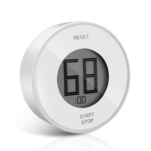 Temporizador de Cocina Digital magnético, Temporizador para Huevos, Timer de Cocina Giratorio, cronómetro, Cuenta atrás hasta 99 Minutos, para cocinar, Hornear, Hacer Ejercicio y Aprender