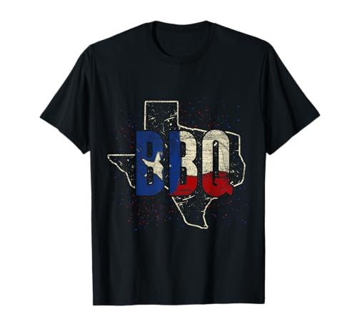 Viande Fumée Texan Barbecue BBQ Steak USA Texas T-Shirt
