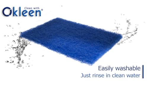 Image of Scour Pads. Made in Europe. 12 Pack, Blue, 4 x 6 Inch Odorless General Purposes Scouring Scrubbers for Cleaning Dishes, Cutlery & Kitchen Stuff, Garage & Garden Tools, Grills & Outdoor Things