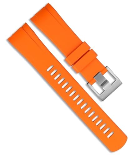 Bracelet montre caoutchouc fluoré Seiko SRPA21J1 orange vibrant haute résistance