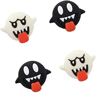 Switch Thumb Grips Ghost, Cute Luminous Ghost Thumb Grips for Nintendo Switch, Soft Silicone Joystick Cover Compatible with Nintendo Switch/Switch OLED/Switch lite - (Two Sets)