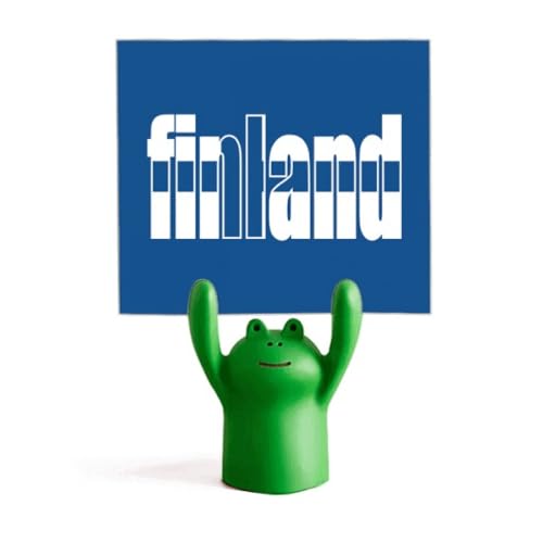 Porte-mémo Finlande et grenouille, cadeau idéal pour collègue