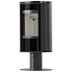 KRATKI Kaminofen aus Stahl mit Sockel Erik 5,5 kW Ø 150 mm – Freistehender Holzofen, effizient & umweltfreundlich, Clean-Glass-System und Termotec - ECODESIGN, BImSchV 2 - Moderne Optik, schwarz