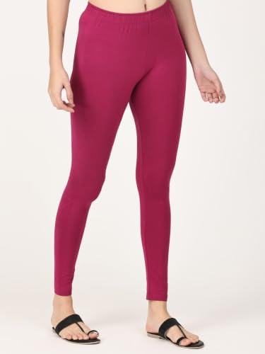 Image of Robinbosky Premium Stretchable Cotton Ankle Legging for Women | Suitable for Formal wear & Casual wear | High-End Elastic Makes The Leggings Squat Proof and Durable for Travel, Yoga, & Workout.