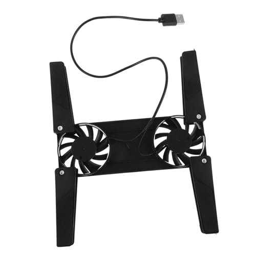 Base refrigeradora para laptop gamer con flujo de aire mejorado, altura ergonómica para uso cómodo, diseño duradero, compatible con laptops, color negro miniatura 1