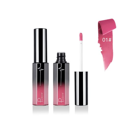 Lápiz labial líquido para mujer, terciopelo mate, fácil de colorear, brillo de labios hidratante, duradero, resistente al agua, mate, maquillaje líquido