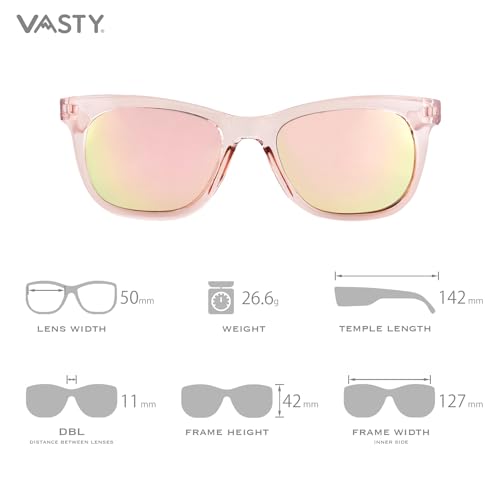 VASTY Transparent Tortoise Sunglasses for Women Trendy Rectangle Women's Shades Sun Glasses UV4003