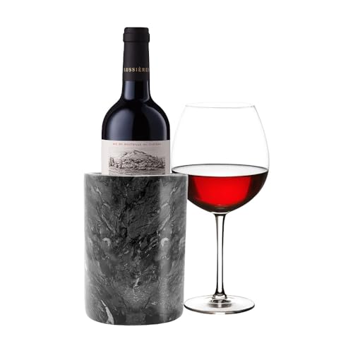 Kota Japan Black Marble Stone Wine and Champagne Bottle Chiller Cooler - 7" X 5" | Elegant Kitchen Utensil Holder | Must Have Wine Chiller for Your Home | Impress Your Guests at Next Party or Event!