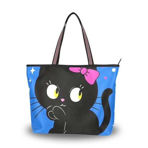 Sac bandoulière chat noir en soie : finis les sacs lourds sans fermeture