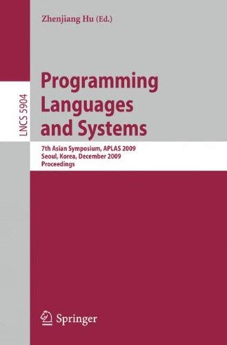 Programming Languages And Systems (Pb): unknown author: 9783642106712 ...