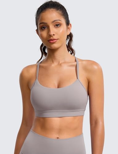 Image of BAYDI Clouduxi Y Back Sports Bra for Women - Padded Racerback Spaghetti Strap Low Impact Workout Yoga Bra, A-C Cups