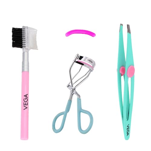 Vega Vega Eyelash & Brow Set (Set Of 3 Tools), Multicolor, 72 g