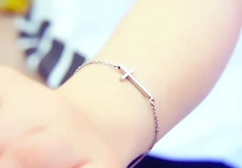 S925 Sterling Silver Small Cross Pendant Necklace Bracelet Earrings2