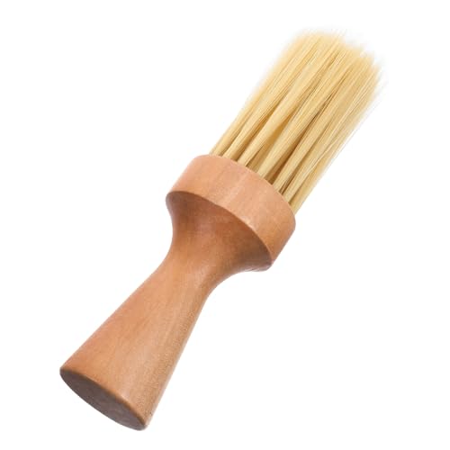 Beatifufu Beard Shaving Brush for Men Wooden Handle Mustache Brush Gentle Bristles Portable Beard Grooming Tool