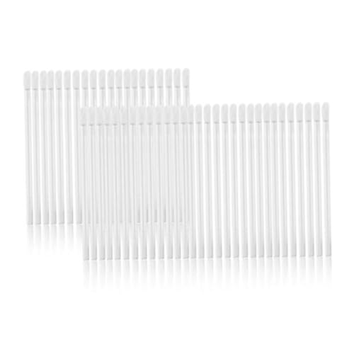 WOFASHPURET 150個 使い捨てリップブラシ 軽量透明ファイバー製 ソフト毛質リップグロス用アプリケーター メイクアップスティック口紅塗ツール