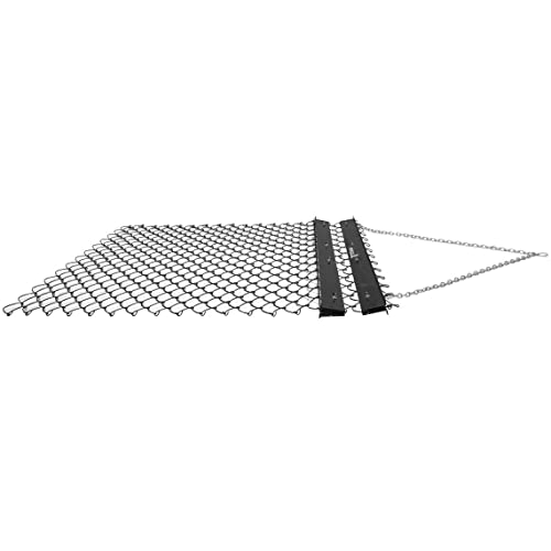 Titan Attachments Drag Harrow 4 Ft X 5 Ft Leveling Grading Steel Mesh, 3.8Mm Wire Drag, Tow Behind Agricultural-Style Drag #TOP4