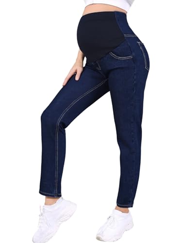 Fldy Umstandsjeans Stretch Verstellbare Hohe Taille Schwangere...