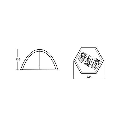 Carpa de Camping Aislada Termo GeRRiT Impermeable miniatura 4