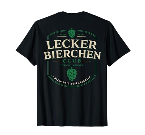 Lecker Bierchen Club (Backprint) T-Shirt