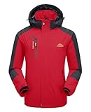 1 Brusttasche, 2 Einschubtaschen mit Regenschutz-Design und Reißverschluss