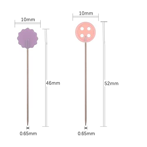 JUHONNZ Spilli Patchwork,100 PCS Spilli Dritti con...