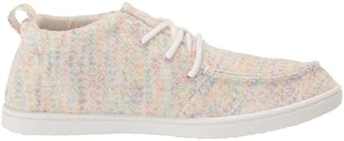 Roxy Girls Minnow Wally Mid Top Slip On Sneaker, Oatmeal Heather 223, 5 Big Kid | Image 5