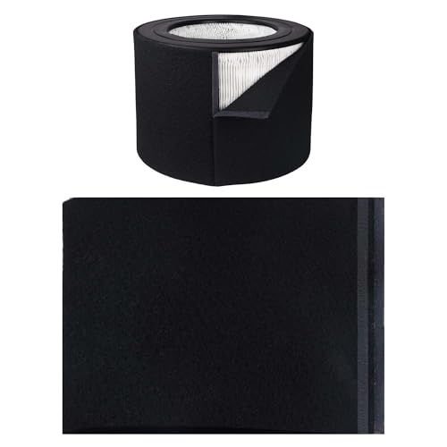 Préfiltre charbon pour Honeywell 50250-s contre poussière et mauvaises odeurs, filtre rond noir