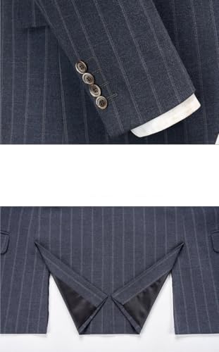 Men’s 3 Piece Slim Fit Formal Suit Set with Pants Vest Business Tuxedo for Wedding Prom Graduation Dinner(XXXX-Large)3