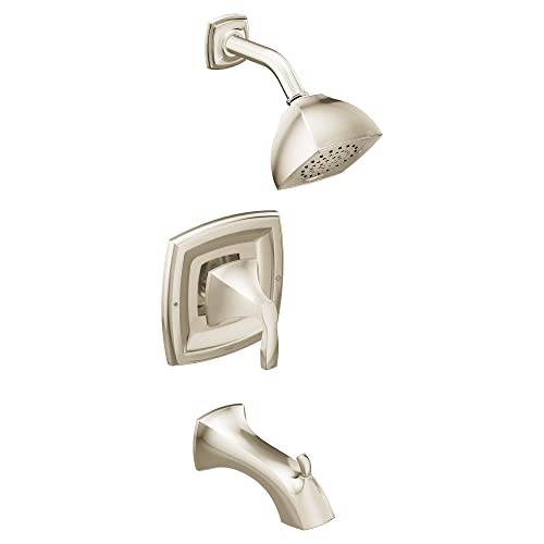 Moen T2693EPNL Voss Posi-Temp Pressure Balancing Eco-Performance Tub and Shower Trim Kit, Valve Required, Polished Nickel miniatura 1