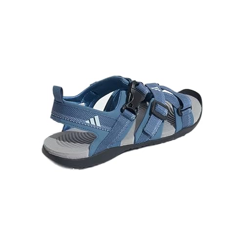 Image of Adidas Men NU GLADI M Synthetic Outdoor Sandal CBLACK /DOVGRY /BLIBLU | HPW45