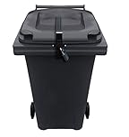 Wheelie Bin Lid Lock Strap - Padlock The Lid Stop Identity Theft, Easily Fitted, Prevent People Filling You Dustbin, Heavy Duty from Tough and Easy