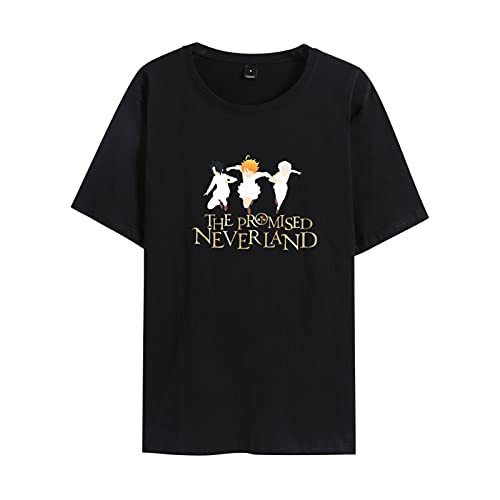 The Promised Neverland Camiseta Emma Norman Ray Unisex Anime Camisetas de Manga Corta para Hombres/Mujeres/Adolescentes