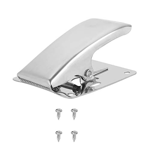 Fish Fillet Clamp, Stainless Steel Fish Tail Clip Deep-Jaw Fishing Grip for Cleaning Table Bait Board