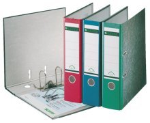 Leitz Qualitäts-Ordner, 20er Pack, das Original, DIN A4 Aktenordner 8 cm breit, Wolkenmarmor-Papier, Recycling-Ordner, Blauer Engel, Mit 180° Mechanik, Höchste Stabilität, Rot, 10805025