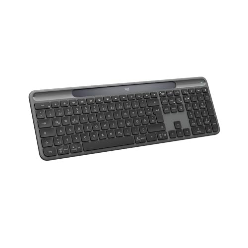Logitech Signature Slim Solar+ K980 for Business Clavier full size sans fil Bluetooth LE USB C QWERTZ Allemand commutateur : interrupteurs en ciseaux - vue 9