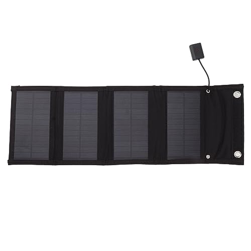 Ouitble Bolsa De Panel Solar Portátil, Funda De Cargador De Panel Solar Plegable Impermeable De Silicio Monocristalino De 10 W 5 V para Emergencias Al Aire Libre Senderismo Camping