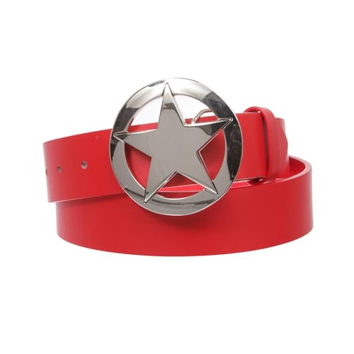 Texas Star Belt & Buckle Combo – PU Leather Snap-On Belt – 19 Colors