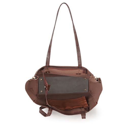 Image of DANIEL CLARK Crocodile Pattern Tote Bag for Womens, Big Purses And Handbag Ladies Big Shoulder Bag