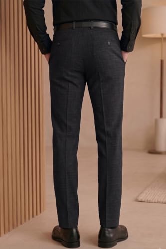 Image of Louis Philippe Men's Slim Fit Everyday Smart Wear Comfort Stretch Work Ready Checks Formal Trouser