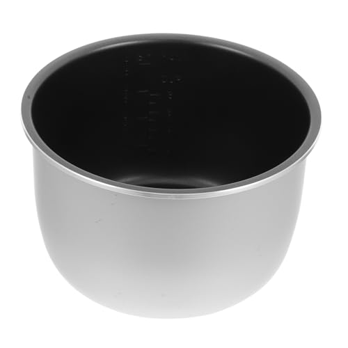 Abaodam Olla Interior Antiadherente 4l de Aleación de Aluminio, Recubrimiento Resistente, Calentamiento Rápido, Repuesto para Olla Eléctrica, Apta para Cocinar y Guisar en Hogar,