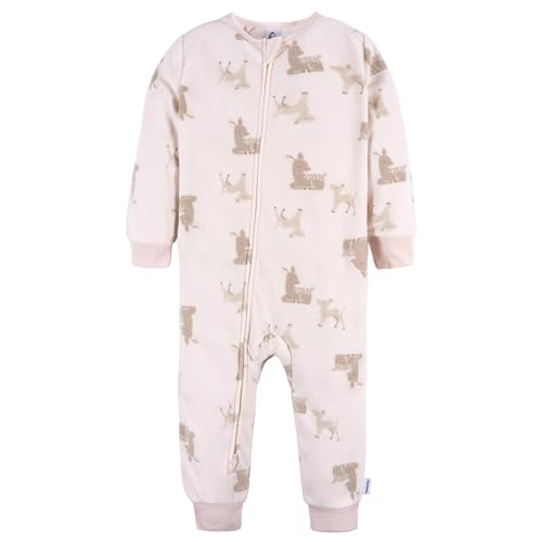 Gerber Baby Girls' Flame Resistant Fleece Footless Pajamas 3-Pack2