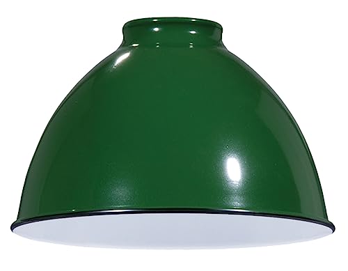 Image of B&P Lamp Industrial Style Metal Dome Shades (Green)